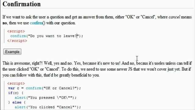 Learn Javascript from Basics |1st Lecture| Alert & Confirm Boxes смотреть онлайн