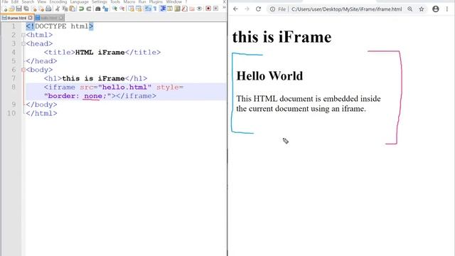 14. iFrame في لغة HTML - دورة تصميم وبرمجة مواقع الويب الشاملة смотреть онлайн