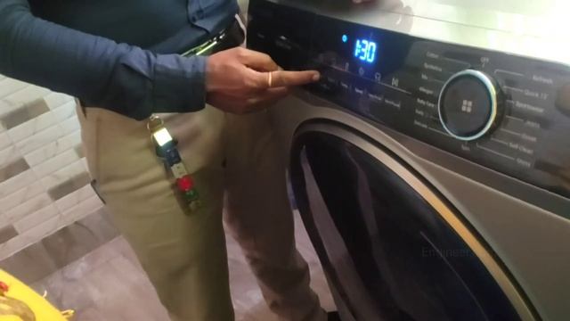 Haier front load washing machine demonstration New Model смотреть онлайн