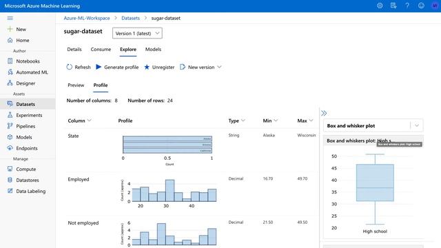 How to profile data with Azure ML Studio смотреть онлайн