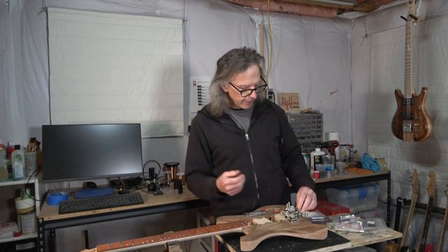 Building A Neck Thru Guitar Part 14 Pots, Switches, And Pickups смотреть онлайн