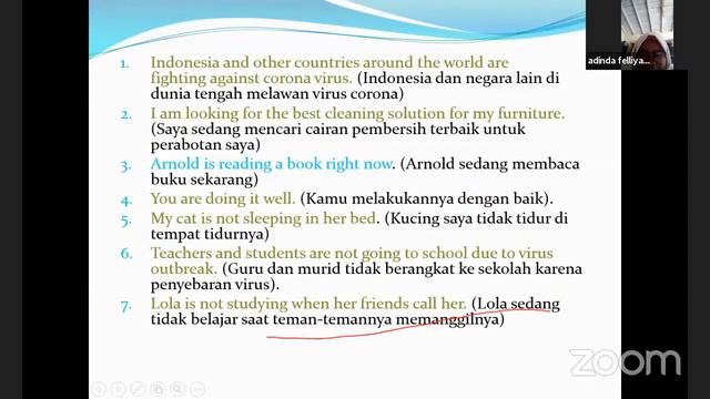 Ms. Rara is teaching Present Continuous Tense for the 8th Grade. смотреть онлайн