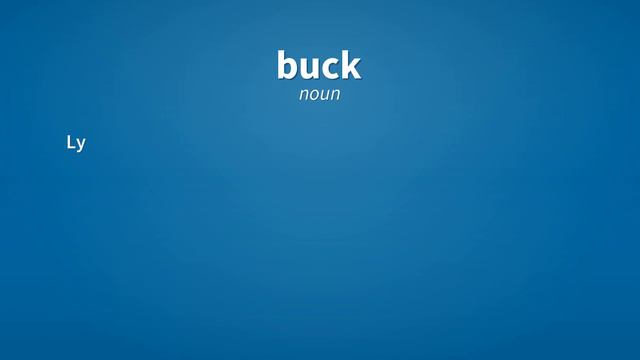 Buck | Meaning of buck смотреть онлайн