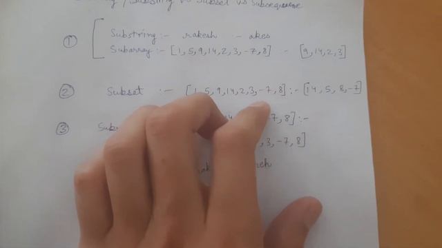 Subarray substring vs subset vs subsequence смотреть онлайн