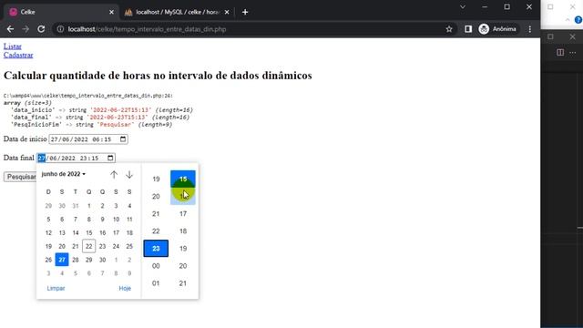 Como calcular quantidade horas entre várias datas com PHP смотреть онлайн
