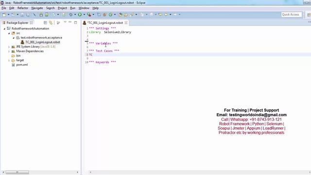 Robot - Java : Write First test case in Robot Framework with Java смотреть онлайн