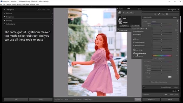 Blur background fast with the new 'auto select subject' feature (LIGHTROOM UPDATE!) смотреть онлайн