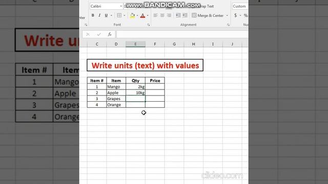 Write units with values in excel | format cell смотреть онлайн