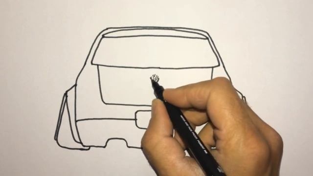 How To Draw a Car Volkswagen Golf Step by Step || Araba Çizimi Volkswagen Golf смотреть онлайн
