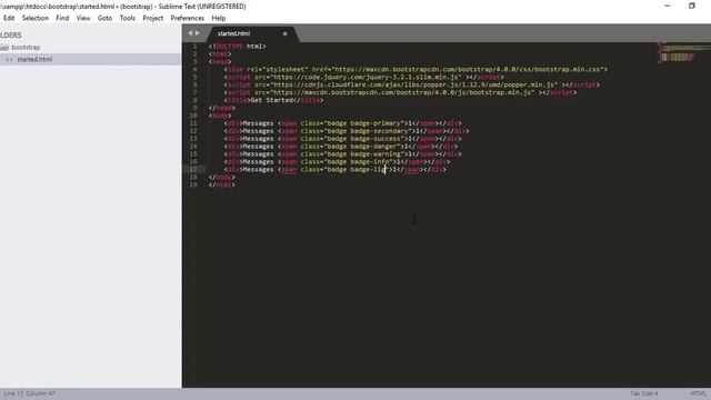 10 - Bootstrap 4 Badges Classes смотреть онлайн