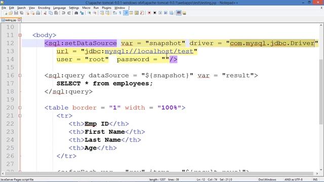JSP with MySQL Database Connectivity смотреть онлайн