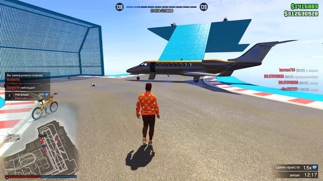 ЧУТЬ НЕ ЗАСОСАЛО В РЕАКТИВНЫЙ ДВИГАТЕЛЬ ОГРОМНОГО САМОЛЕТА В GTA 5 ONLINE смотреть онлайн