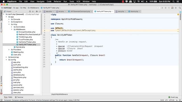 RESTful API with Laravel 5.5 - 18 Using JWT Auth in Laravel 5.5 смотреть онлайн
