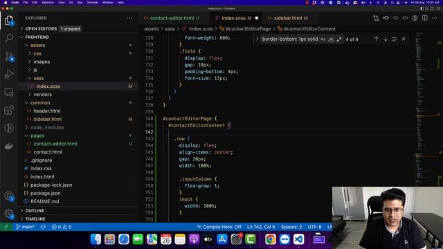 Part 8 | Google Contacts Full stack clone with HTML5 + SASS + Javascript + Nodejs Express.js + MySQ смотреть онлайн