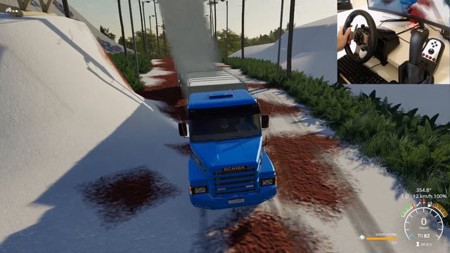 BUSCANDO A SCANIA NO BITREM PARA PUXAR CALCÁRIO - FARMING 19 VIDA REAL смотреть онлайн