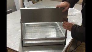 Очень удобная клетка для перепелок с освещением и бункерной кормушкой