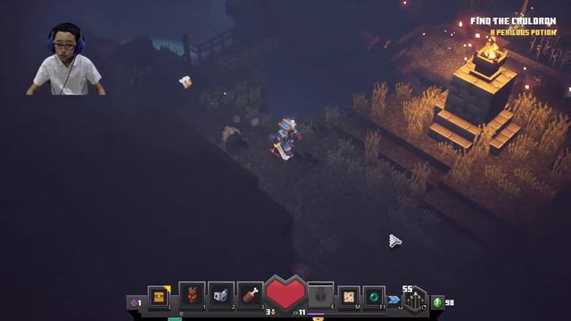 Gameplay Walkthrough Part 7 - Soggy Swamp - Minecraft Dungeons Hero Edition смотреть онлайн