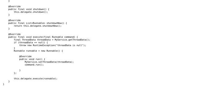 Code Review: Java - propagating a threadlocal by wrapping a runnable смотреть онлайн