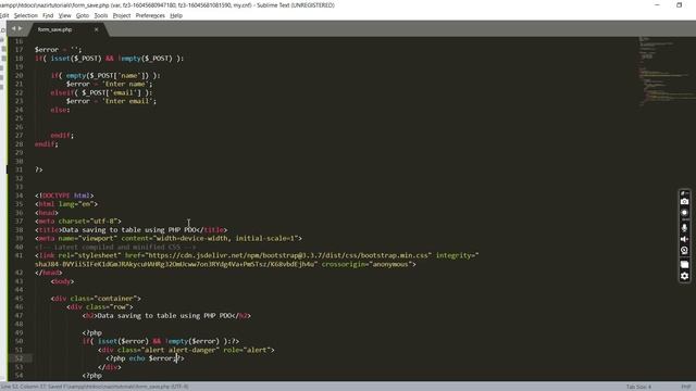 Registration Form using PHP PDO Tutorial Demo смотреть онлайн