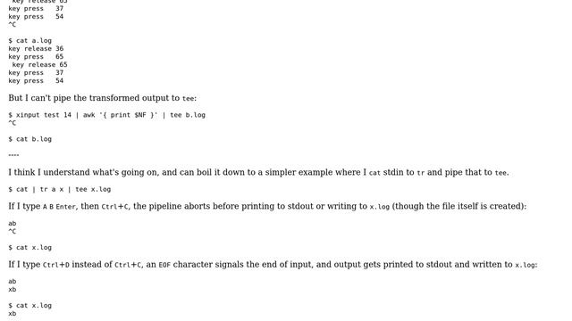 Unix & Linux: Read stdin and pass through pipeline to tee смотреть онлайн