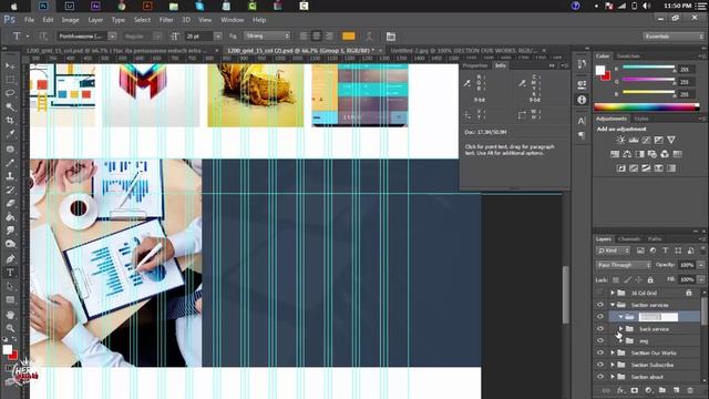 #7- Build Flat Responsive Website َUsing Bootstrap - Section Services (Photoshop) смотреть онлайн