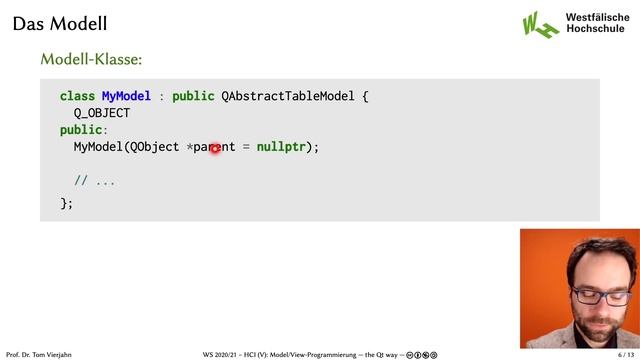 HCI: 3.1 -- Model/View-Programmierung: the Qt way (WS 2020/21) смотреть онлайн
