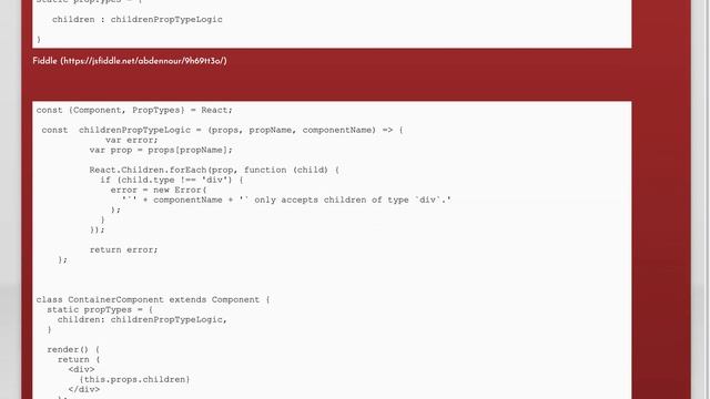 ReactJs: What should the PropTypes be for this.props.children? смотреть онлайн