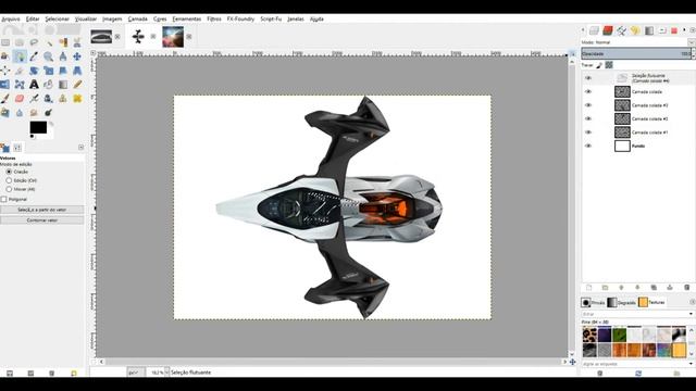 Speed Art Nave Espacial Fusão de Imagens com o Gimp смотреть онлайн