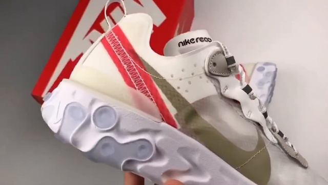 NIKE REACT ELEMENT 87 ROYAL WHITE смотреть онлайн