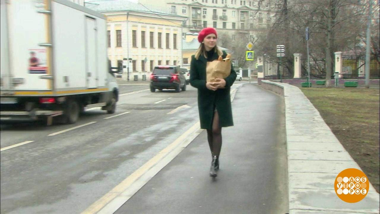 Красный берет и свежий багет. Доброе утро. Фрагмент выпуска 18.04.2019