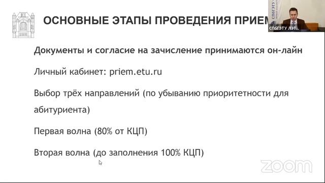 Правила приёма в 2020 году на факультет компьютерных технологий СПбГЭТУ ЛЭТИ смотреть онлайн