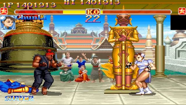 Super Street Fighter II Turbo Akuma hidden boss fight - unlocking and beating Akuma смотреть онлайн