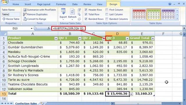 Excel 2007: Organize data using an Excel table смотреть онлайн