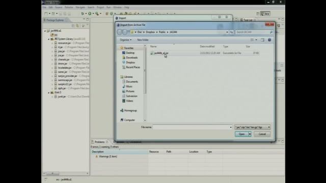 Eclipse - importing Java Packages and JAR Files смотреть онлайн