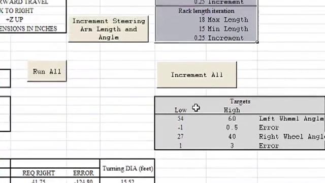 Ackerman Steering Optimization Code: Excel VBA смотреть онлайн