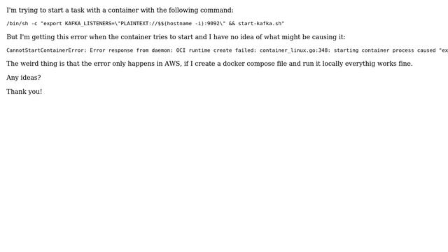 DevOps & SysAdmins: AWS ECS CannotStartContainerError: Error response from daemon смотреть онлайн