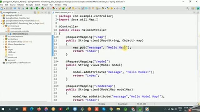 Use of Model, ModelMap, Map and ModelAndView [Hindi] #33 смотреть онлайн