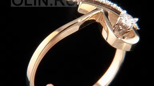 Колечко с бриллиантами из золота смотреть онлайн