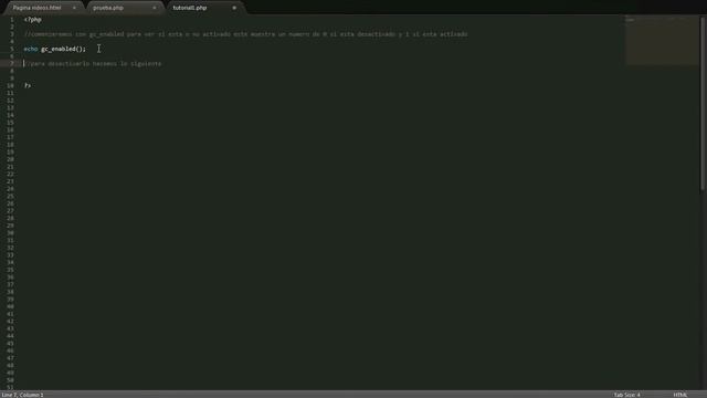 Tutorial de funciones PHP getlasmod, gc_disable, gc_enable, gc_enabled смотреть онлайн