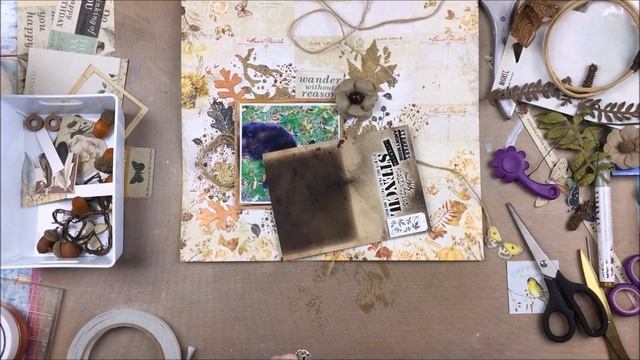 SCRAPBOOK PROCESS | 80 | 'Thankful for You' | Thompson's Craft Supplies DT | Mixed Media смотреть онлайн
