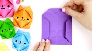 Оригами Pop It Котик из бумаги | Origami Paper Pop It  | DIY TikTok Fidget Toy | Антистресс игрушка