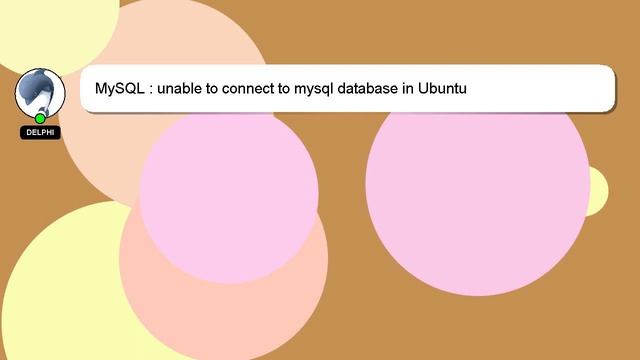MySQL : unable to connect to mysql database in Ubuntu смотреть онлайн