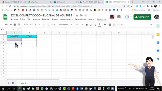 COMO COMPARTIR HOJA DE CALCULO DE GOOGLE DRIVE CON ENLACE. смотреть онлайн