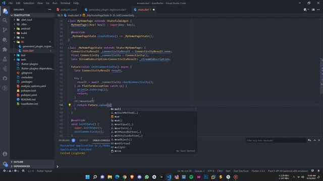 Flutter Connectivity Check Complete Step by Step смотреть онлайн