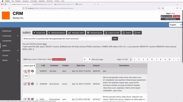 ChatGPT + DaDaBIK = use natural language to build SQL reports from any DB смотреть онлайн