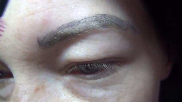 Заживший микроблейдинг.Бровкам 6 месяцев