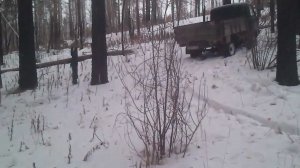 В лес по дрова ч.1 УАЗик «головастик» пробирается