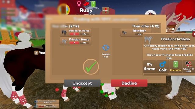 Trading in wild horse island!! (Roblox) смотреть онлайн