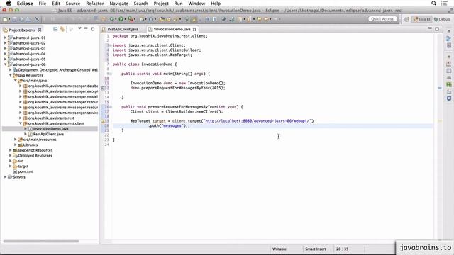 Advanced JAX-RS 18 - Creating Invocations смотреть онлайн