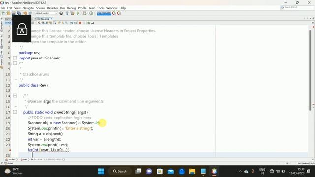 Write a Java program to reverse a string || Java Program to Reverse a String in Netbeans Software смотреть онлайн